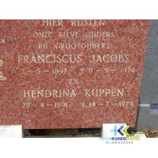 Grafstenen kerkhof Herwen Coll. HKR F.Jacobs en H.Kuppen (247)